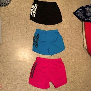 Three Pairs Of Adidas shorts